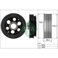Schaeffler INA Szíjtárcsa, főtengely Schaeffler INA 544 0180 10 autóalkatrész
