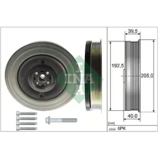 Schaeffler INA Szíjtárcsa készlet, forgattyús tengely 544 0503 20 autóalkatrész
