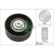 Schaeffler INA Szíjtárcsa/vezetőgörgő, hosszbordás szíj 532 0505 10 autóalkatrész