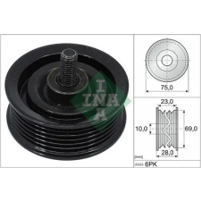 Schaeffler INA Szíjtárcsa/vezetőgörgő, hosszbordás szíj 532 0744 10 autóalkatrész