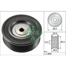 Schaeffler INA Szíjtárcsa/vezetőgörgő, hosszbordás szíj 532 0799 10 autóalkatrész