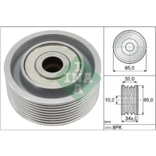 Schaeffler INA Szíjtárcsa/vezetőgörgő, hosszbordás szíj 532 0919 10 autóalkatrész