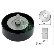 Schaeffler INA Szíjtárcsa/vezetőgörgő, hosszbordás szíj Schaeffler INA 532 0658 10 autóalkatrész
