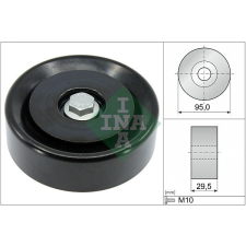 Schaeffler INA Szíjtárcsa/vezetőgörgő, hosszbordás szíj Schaeffler INA 532 0959 10 autóalkatrész