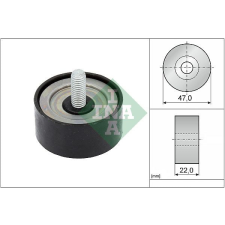 Schaeffler INA Szíjtárcsa/vezetőgörgő, hosszbordás szíj Schaeffler INA 532 1001 10 autóalkatrész