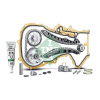 Schaeffler INA vezérműlánc készlet Schaeffler INA 559 1808 40