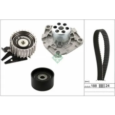 Schaeffler INA Vízpumpa + fogasszíj készlet 530 0968 30 autóalkatrész