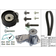 Schaeffler INA Vízpumpa + fogasszíj készlet Schaeffler INA 530 0495 30 autóalkatrész