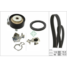 Schaeffler INA Vízpumpa + fogasszíj készlet Schaeffler INA 530 0961 30 autóalkatrész