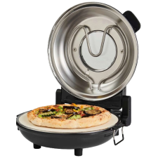 SCHAFER Pizzasütő, 1200W, fekete pizzasütő