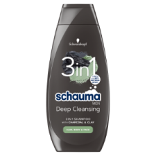 Schauma Men Naturals sampon 3in1 Charcoal 400 ml sampon