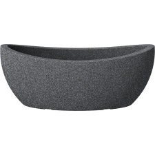 Scheurich Jardiniere Wave Globe kaspó 58 cm fekete gránit kerti dekoráció