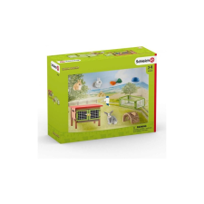 Schleich 42420 Nyúl ketrec játékszett - Farm World játékfigura