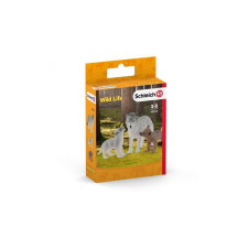 Schleich 42472 Anya farkas kölykeivel figurák - Wild Life játékfigura