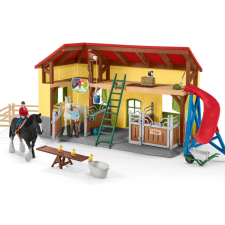 Schleich 42485 Horse Club Lóistálló szett játékfigura
