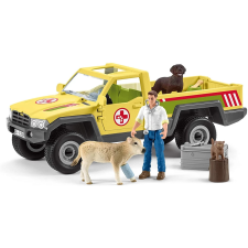 Schleich 42503 Farm World Az állatorvos látogatása a farmon játékfigura