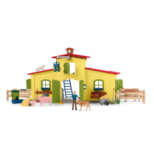 Schleich 42605 Farm World Farm istállóval és állatokkal játékfigura