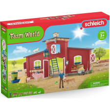 Schleich 42606 Farm istállóval és állatokkal játékfigura
