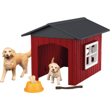 Schleich 42722 Farm World Kutyaól retrieverekkel figura (42722) játékfigura