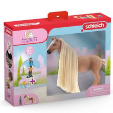 Schleich horse club: kezdő készlet - kim és caramelo 42585 játékfigura