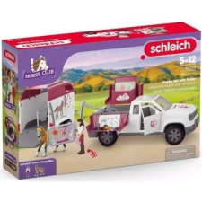 Schleich : Horse Club Mobil állatorvosi autó pótkocsival 42704 játékfigura