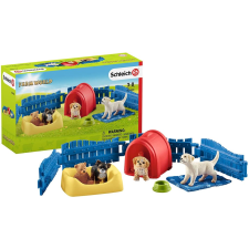 Schleich kutyakölykök karámban (42480) (sch42480) játékfigura