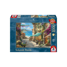 Schmidt 1000 db-os puzzle - Café on the Italian Riviera, Kinkade (59624) puzzle, kirakós
