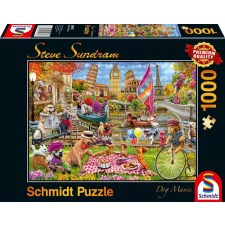 Schmidt 1000 db-os puzzle - Dog Crazy (59978) puzzle, kirakós