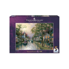 Schmidt 1000 db-os puzzle - Hometown Morning, Thomas Kinkade (58441) puzzle, kirakós