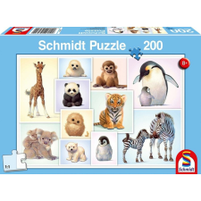 Schmidt 200 db-os puzzle - Baby Animals of the Wild (56270) puzzle, kirakós
