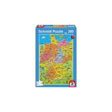 Schmidt 200 db-os puzzle - Cartoon Map of Germany (56312) puzzle, kirakós
