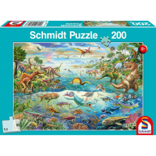 Schmidt 56253 Discover the Dinosaurs 200db-os puzzle puzzle, kirakós