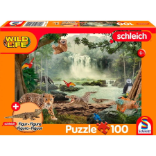 Schmidt 56467 Vadon Élő Állatok Puzzle 100 darabos + Krokodil figura (56467) puzzle, kirakós