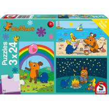 Schmidt Die Maus Jó barátok - 3 az 1-ben puzzle puzzle, kirakós