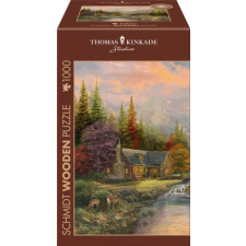 Schmidt Fa puzzle játék 1000 darabos Thomas Kinkade Studios A hegyek paradicsoma puzzle, kirakós