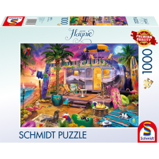 Schmidt Jeff Haynie: Lakókocsival a tengerparton 1000 darabos puzzle (58573) puzzle, kirakós