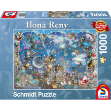 Schmidt Puzzle játék 1000 darabos Blue sky of Christmas puzzle, kirakós