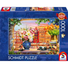 Schmidt Puzzle játék 1000 darabos Látogatás Amszterdamban puzzle, kirakós