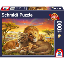 Schmidt Puzzle játék 1000 darabos Loving Lions puzzle, kirakós