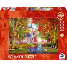 Schmidt Puzzle játék 1000 darabos Őszi kápolna puzzle, kirakós