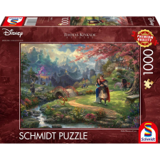 Schmidt Puzzle játék 1000 darabos Thomas Kinkade Disney hercegnők Mulán A szerelem virágai puzzle, kirakós