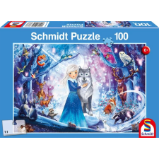 Schmidt Puzzle játék 100 darabos Hercegnő a havas erdőben puzzle, kirakós