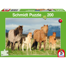 Schmidt SPIELE 56199 Ló család 200db-os puzzle puzzle, kirakós