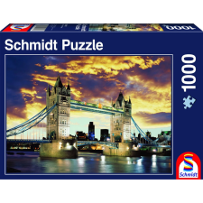 Schmidt SPIELE 58181 Tower Bridge London 1000db-os puzzle puzzle, kirakós