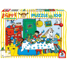 Schmidt Spiele Harisnyás Pippi Kávéparti - 100 darabos puzzle puzzle, kirakós