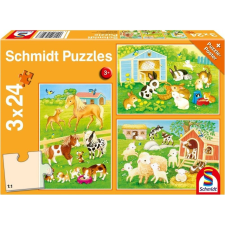 Schmidt Spiele My farmyard friends (56518) 3x24 db Gyerek kirakó (4001504565183) puzzle, kirakós