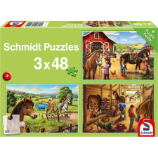 Schmidt Spiele My favourite horses (56519) 3x48 db Gyerek kirakó (4001504565190) puzzle, kirakós