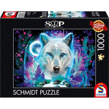 Schmidt Spiele Neon Arctic Wolf, 1000 db (58515) (4001504585150) puzzle, kirakós