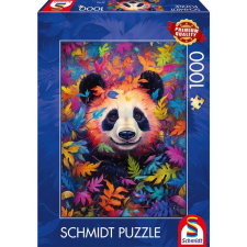 Schmidt Spiele Panda medve a szivárványerdőben 1000 darabos puzzle (59781) puzzle, kirakós