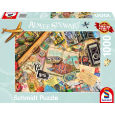 Schmidt SPIELE Puzzle játék 1000 darabos Aimee Steward Served up: Travel memories puzzle, kirakós